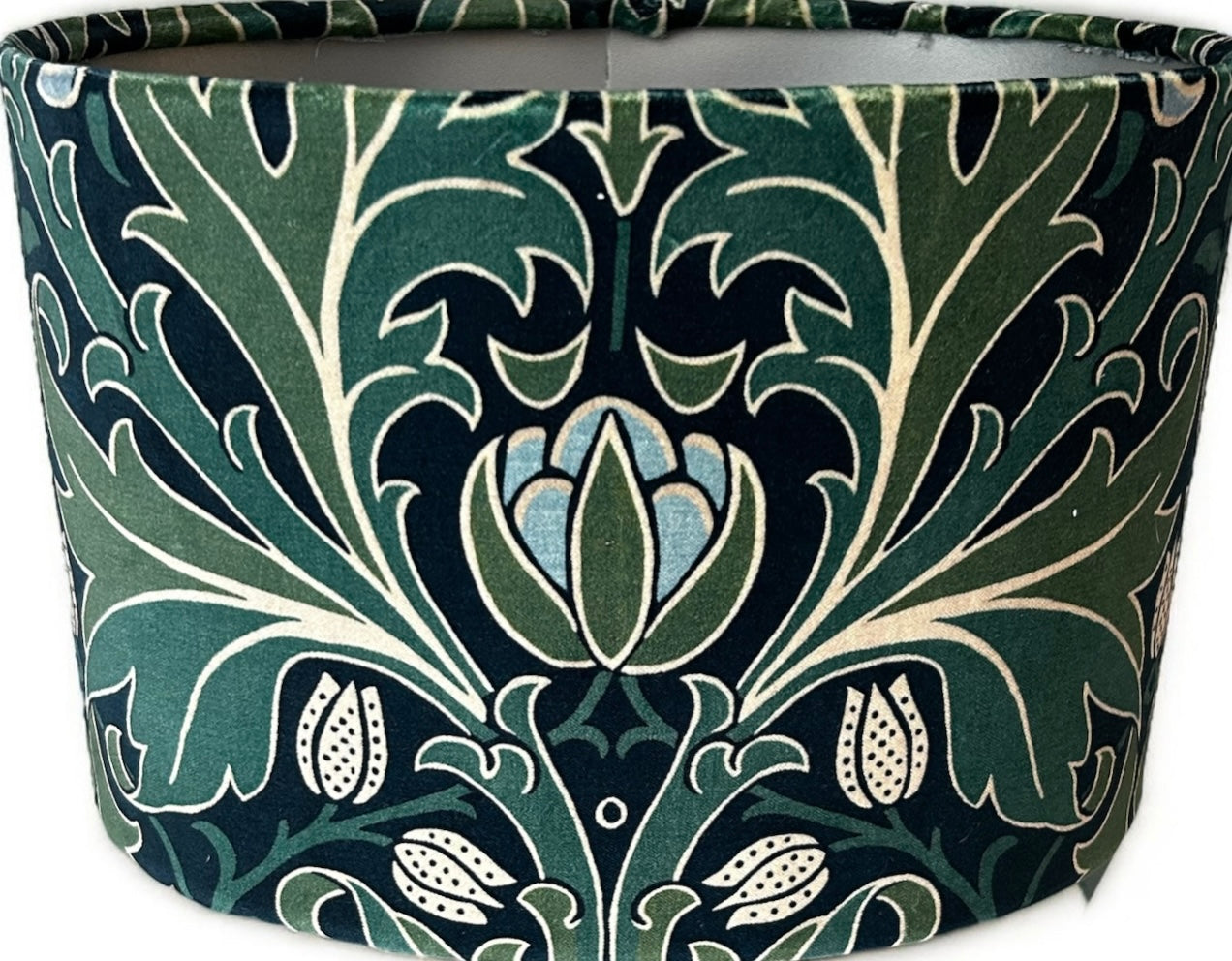 Classic Oval William Morris Helena Velvet Lampshades