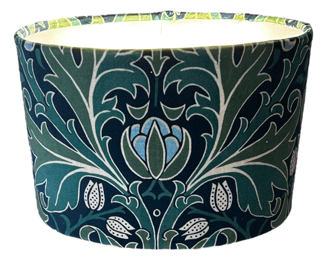 Classic Oval William Morris Helena Velvet Lampshades