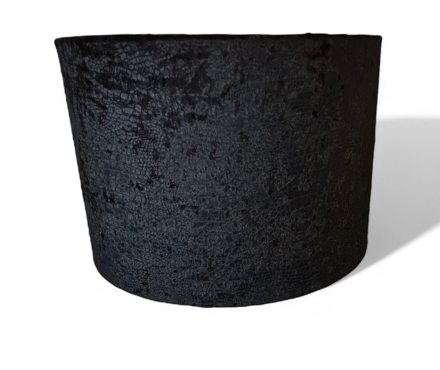 Crocodile Embossed Black Velvet Lampshade!