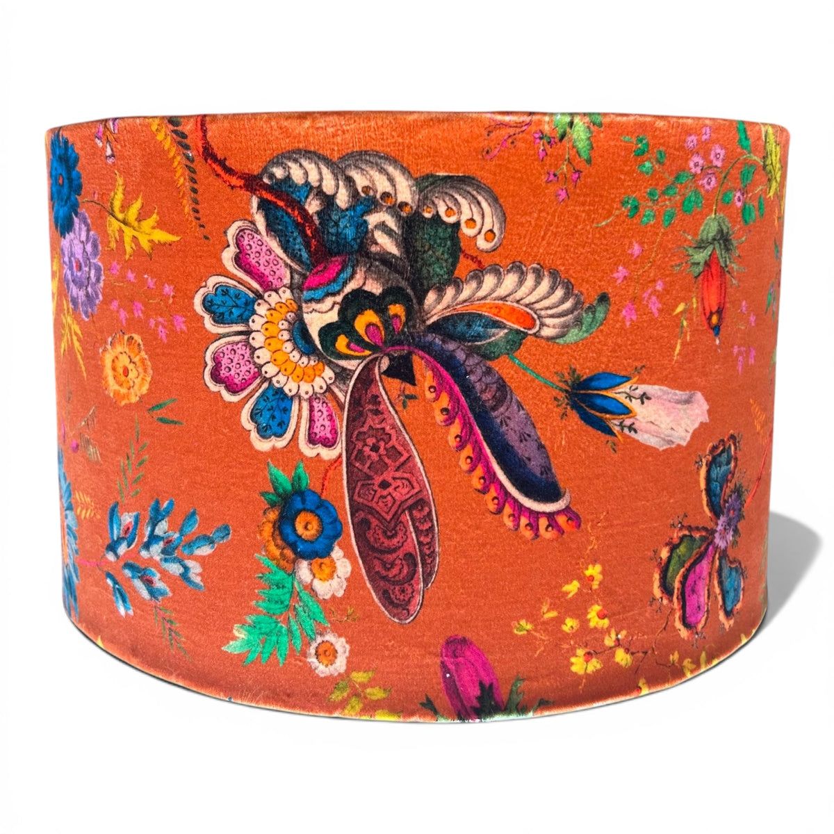 Orange Wonderland Velvet Lampshade
