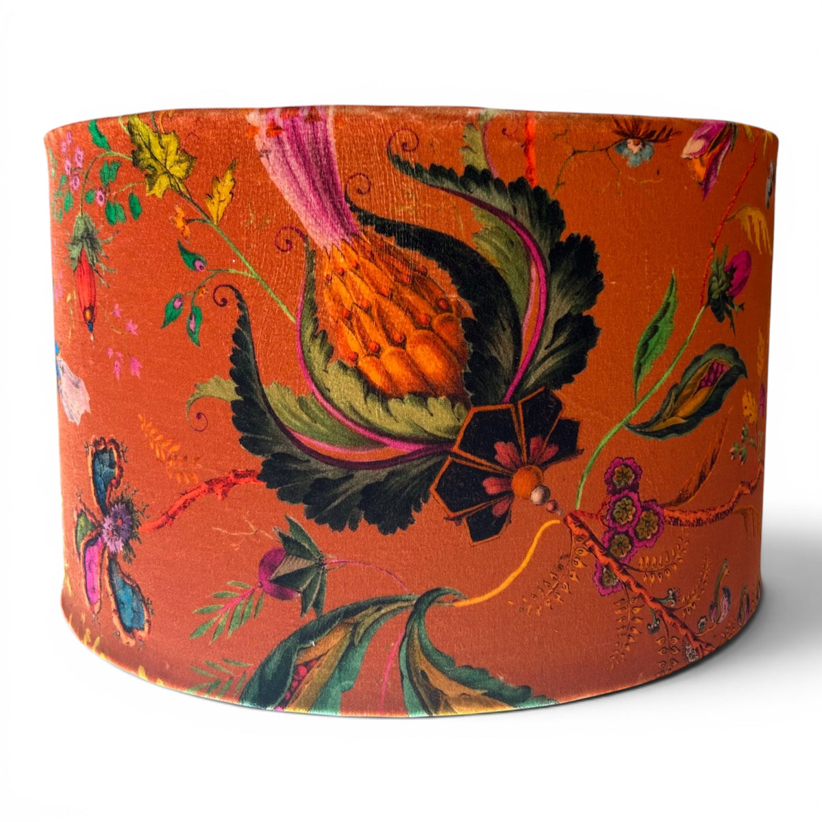 Orange Wonderland Velvet Lampshade