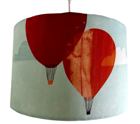 "And away we go" Hot Air Balloon Lampshade