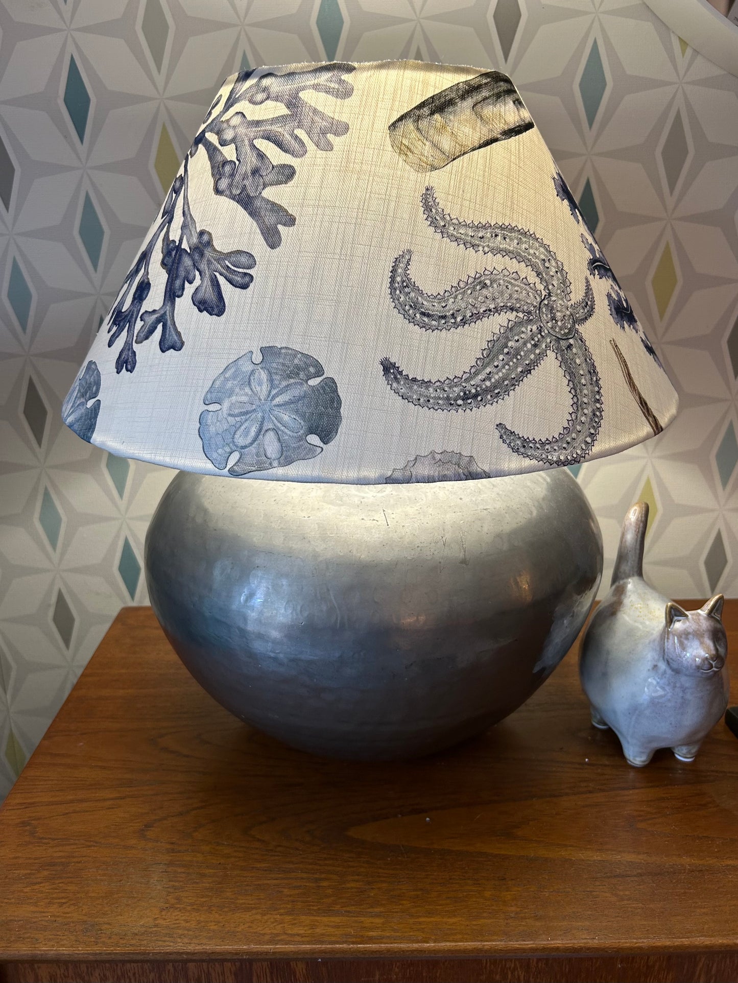 Beautiful Conical Beach Lampshade!