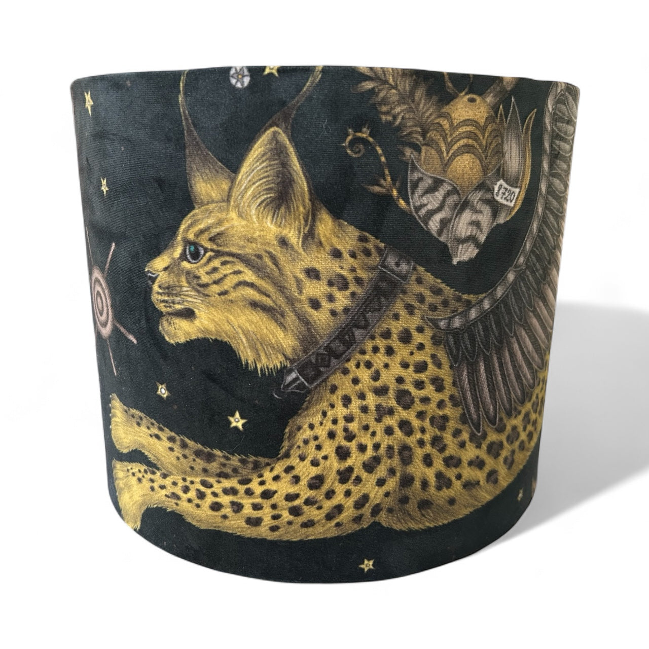 Emma Shipley's Lynx Velvet Lampshade