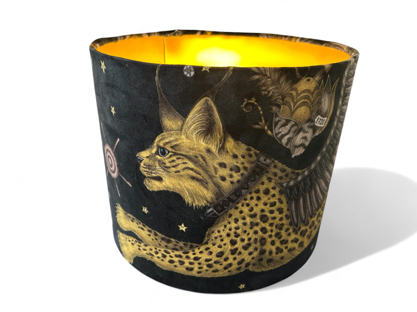 Emma Shipley's Lynx Velvet Lampshade