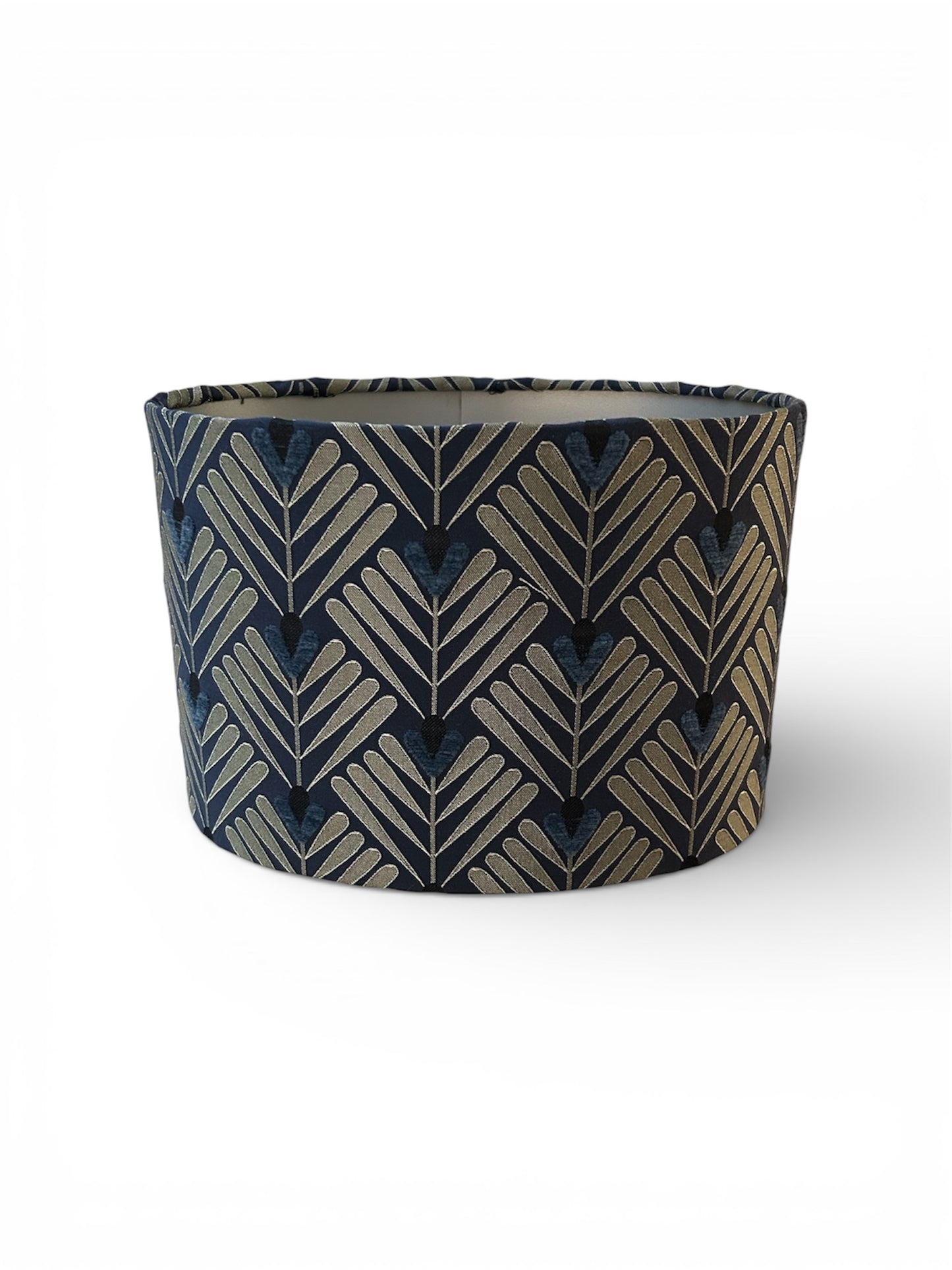 Stunning Art Deco Silver Oval 30cm Lampshade