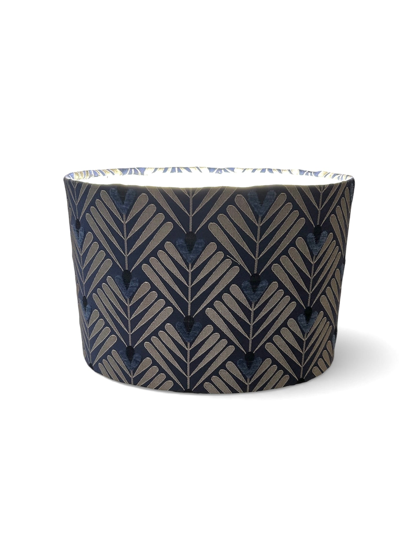 Stunning Art Deco Silver Oval 30cm Lampshade