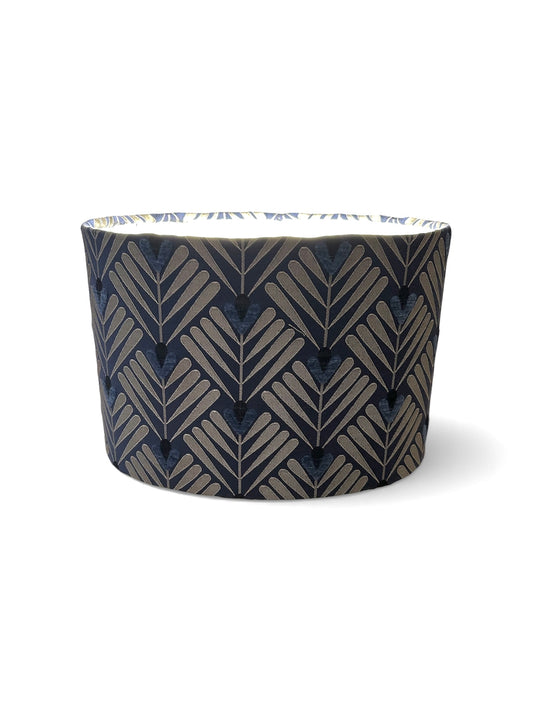 Stunning Art Deco Silver Oval 30cm Lampshade