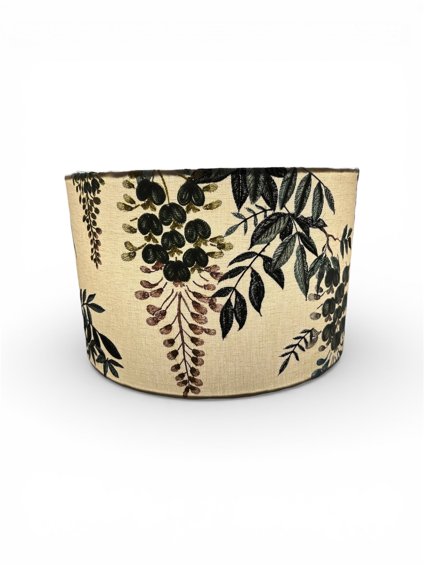 Stunning Embroidered Wisteria Lampshade