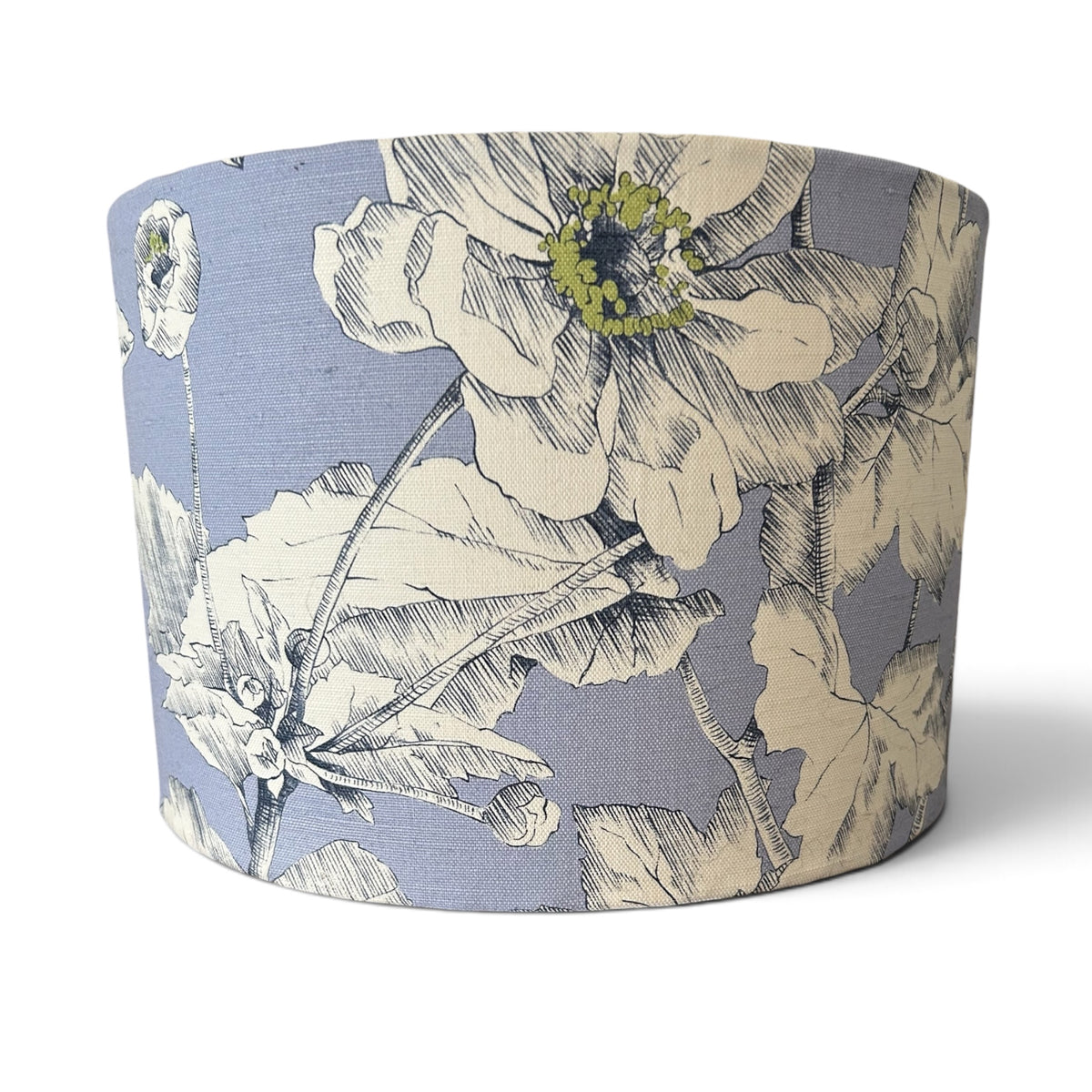 Stunning Blue Poppies Printed fabric Lampshade