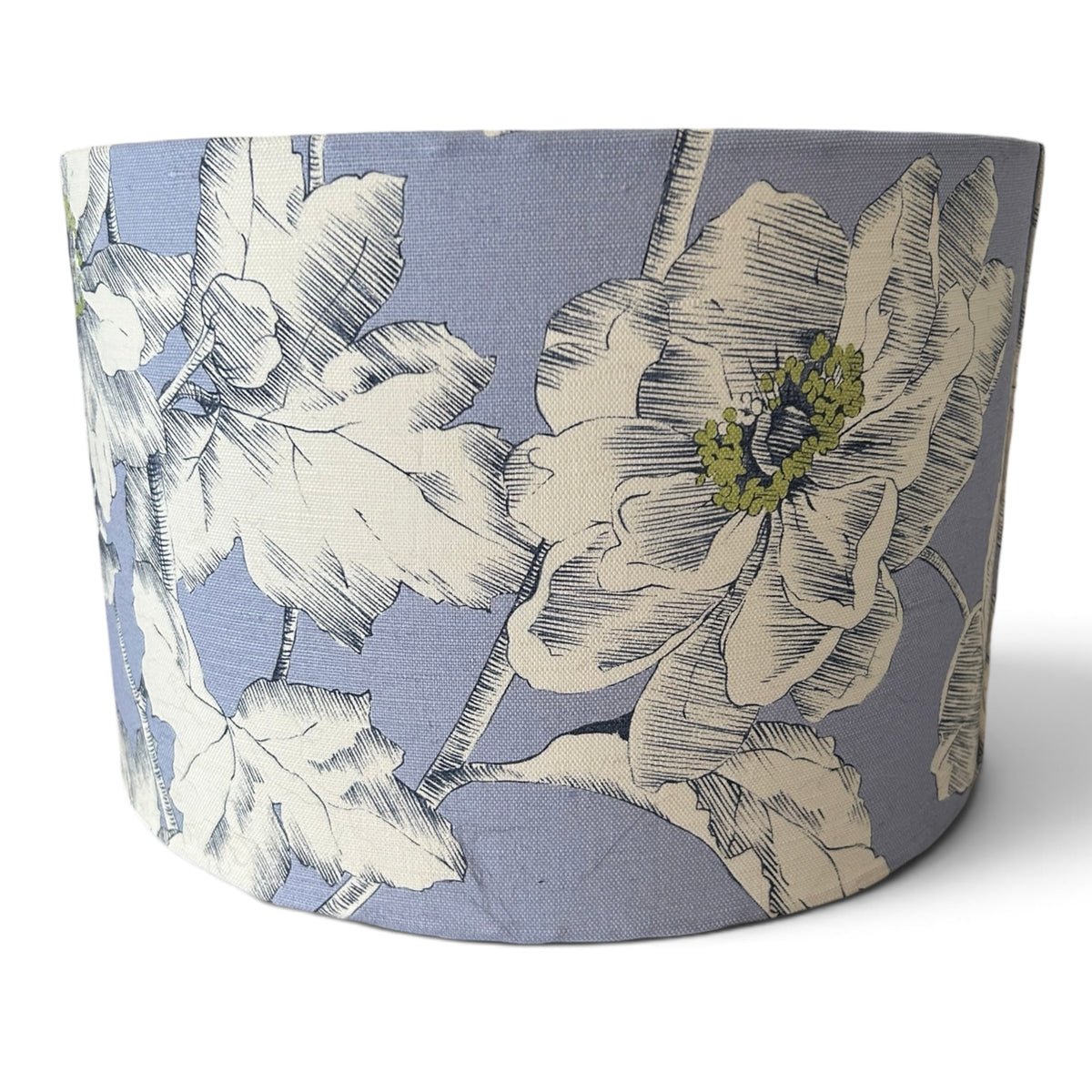 Stunning Blue Poppies Printed fabric Lampshade