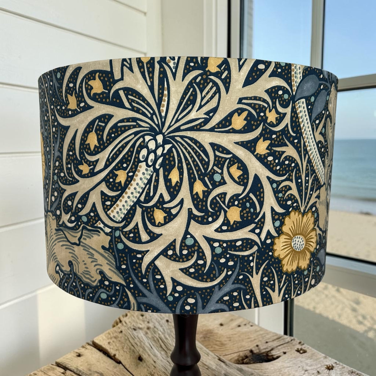 William Morris Lampshade Seaweed in Woad