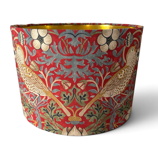 Strawberry Thief by William Morris with gold lining