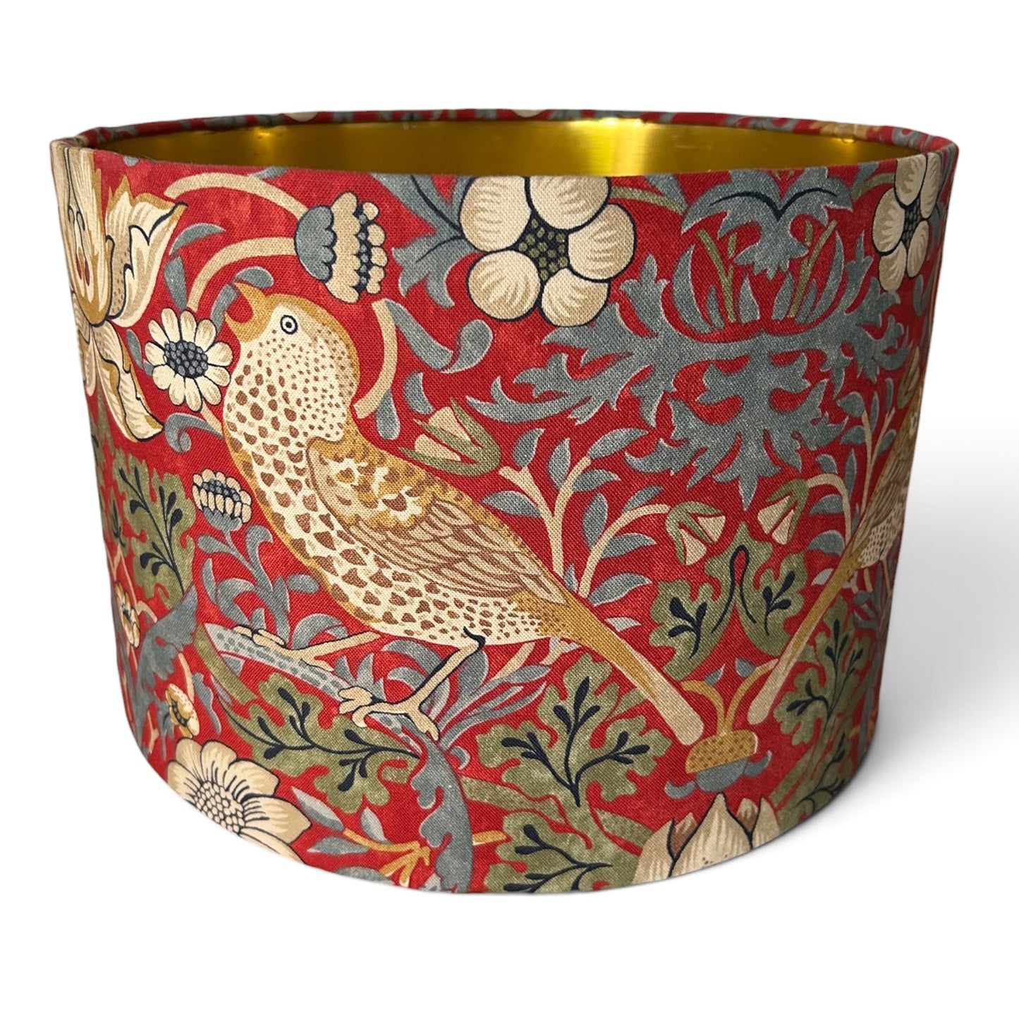 Strawberry Thief by William Morris with gold lining